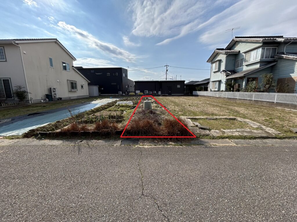 駐車場用地や家庭菜園に